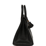 Hermes Birkin 25 Black Ostrich Rose Gold Hardware - Thumbnail View 3