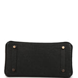 Hermes Birkin 25 Black Ostrich Rose Gold Hardware - Thumbnail View 6