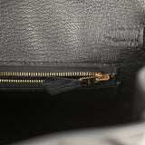 Hermes Birkin 25 Black Ostrich Rose Gold Hardware - Thumbnail View 9
