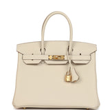 Hermes Birkin 30 Craie Togo Gold Hardware - Thumbnail View 1