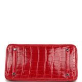 Pre-owned Hermes Birkin 30 Braise Shiny Niloticus Crocodile Palladium Hardware - Thumbnail View 6