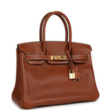 Pre-owned Hermes Birkin 30 Fauve Barenia Faubourg Gold Hardware - Thumbnail View 2