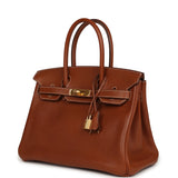 Pre-owned Hermes Birkin 30 Fauve Barenia Faubourg Gold Hardware - Thumbnail View 5