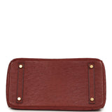 Pre-owned Hermes Birkin 30 Rouge H Ostrich Gold Hardware - Thumbnail View 6