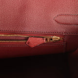 Pre-owned Hermes Birkin 30 Rouge H Ostrich Gold Hardware - Thumbnail View 9