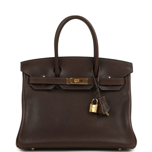 hold BD Hermes Birkin 30 Ebene Barenia Faubourg Gold Hardware