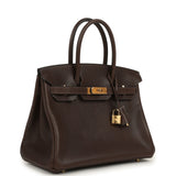 Hermes Birkin 30 Ebene Barenia Faubourg Gold Hardware - Thumbnail View 2