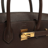 Hermes Birkin 30 Ebene Barenia Faubourg Gold Hardware - Thumbnail View 7