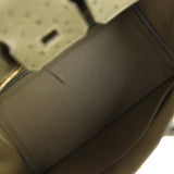 Pre-owned Hermes Birkin 25 Vert Veronese Ostrich Gold Hardware - Thumbnail View 8
