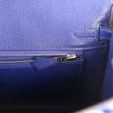 Pre-owned Hermes Birkin 25 Bleu Electric Shiny Niloticus Crocodile Palladium Hardware - Thumbnail View 9