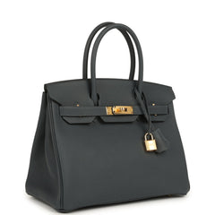 Hermes Birkin 30 Gris Misty Togo Gold Hardware