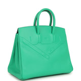 Hermes Birkin Shadow 25 Menthe Swift Palladium Hardware