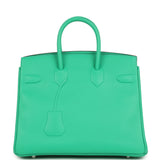 Hermes Birkin Shadow 25 Menthe Swift Palladium Hardware