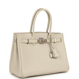 Pre-owned Hermes 3 en 1 Birkin 30 Beton Togo and Swift Palladium Hardware - Thumbnail View 2