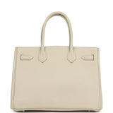 Pre-owned Hermes 3 en 1 Birkin 30 Beton Togo and Swift Palladium Hardware - Thumbnail View 4