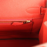 Hermes Birkin 30 Sanguine Shiny Porosus Crocodile Gold Hardware - Thumbnail View 9