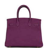 Pre-owned Hermes Birkin 30 Anemone Epsom Gold Hardware - Thumbnail View 4