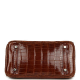 Pre-owned Hermes Birkin 25 Miel Shiny Niloticus Crocodile Palladium Hardware - Thumbnail View 6