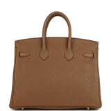 Hermes Birkin 25 Alezan Togo Palladium Hardware - Thumbnail View 4