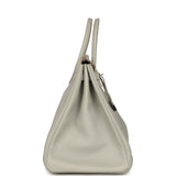 Pre-owned Hermes Birkin 40 Gris Perle Togo Palladium Hardware - Thumbnail View 3
