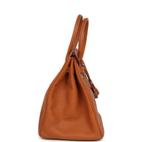Vintage Hermes Birkin 35 Gold Epsom Palladium Hardware - Thumbnail View 3