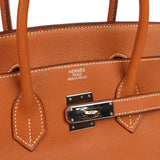 Vintage Hermes Birkin 35 Gold Epsom Palladium Hardware - Thumbnail View 7