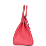 Hermes Special Order (HSS) Birkin 35 Rose Azalee Epsom Palladium Hardware - Thumbnail View 3