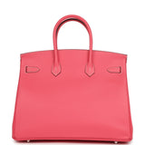 Hermes Special Order (HSS) Birkin 35 Rose Azalee Epsom Palladium Hardware - Thumbnail View 4