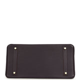 Pre-owned Hermes Birkin 35 Raisin Clemence Gold Hardware