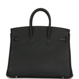 Hermes Birkin 25 Black Togo Palladium Hardware - Thumbnail View 4
