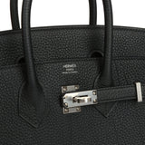 Hermes Birkin 25 Black Togo Palladium Hardware - Thumbnail View 7