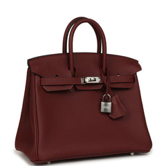 Hermes Birkin 25 Rouge H Togo Palladium Hardware