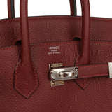 Hermes Birkin 25 Rouge H Togo Palladium Hardware - Thumbnail View 7