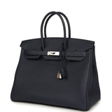 Hermes Birkin 35 Bleu Nuit Togo Palladium Hardware - Thumbnail View 5