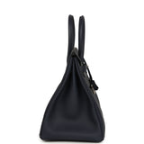Hermes Birkin 35 Bleu Nuit Togo Palladium Hardware - Thumbnail View 3