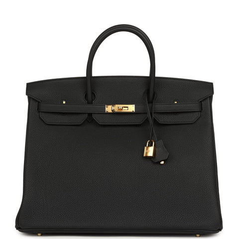 Hermes Birkin 40 Black Togo Gold Hardware