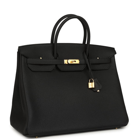 Hermes Birkin 40 Black Togo Gold Hardware