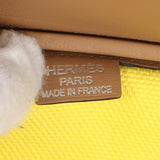 Hermes Birkin Cargo 35 Jaune Citron Toile and Chai Swift Palladium Hardware - Thumbnail View 9