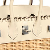 Pre-owned Hermes Picnic Birkin Sellier 25 Nata Swift Palladium Hardware - Thumbnail View 7