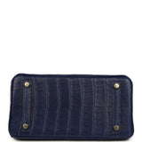 Hermes Birkin 25 Bleu Saphir Matte Alligator Gold Hardware - Thumbnail View 6
