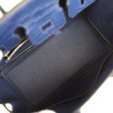 Hermes Birkin 25 Bleu Saphir Matte Alligator Gold Hardware - Thumbnail View 8