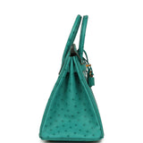 Hermes Birkin 25 Vert Verone Ostrich Gold Hardware - Thumbnail View 3