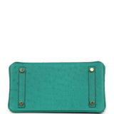 Hermes Birkin 25 Vert Verone Ostrich Gold Hardware - Thumbnail View 6
