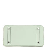 Pre-owned Hermes Birkin 25 Vert Peppermint Swift Palladium Hardware - Thumbnail View 6