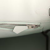 Pre-owned Hermes Birkin 25 Vert Peppermint Swift Palladium Hardware - Thumbnail View 9