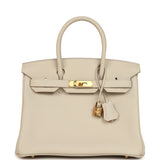 Hermes Birkin 30 Craie Togo Gold Hardware - Thumbnail View 1