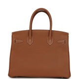 Pre-owned Hermes Birkin 30 Gold Togo Palladium Hardware - Thumbnail View 4