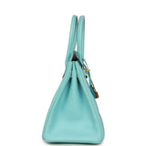 Pre-owned Hermes Birkin 30 Bleu Atoll Epsom Gold Hardware - Thumbnail View 3