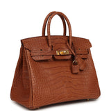 Hermes Birkin 25 Gold Matte Alligator Gold Hardware - Thumbnail View 2