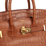 Hermes Birkin 25 Gold Matte Alligator Gold Hardware - Thumbnail View 7